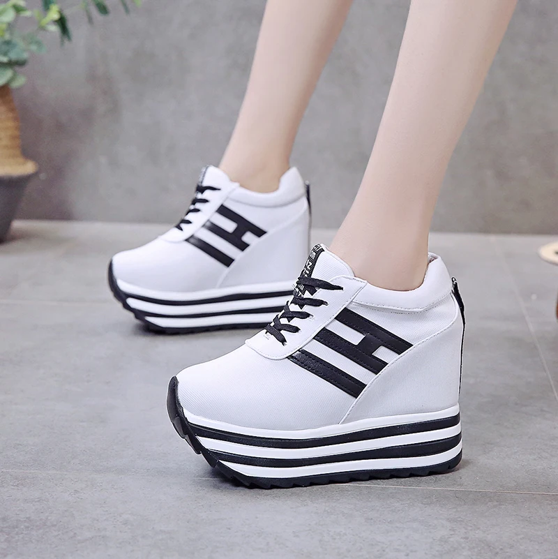 

Women Sneakers Fashion Height Increasing Women Breathable Platforn Wedges Sneakers Platform Shoes Canvas Woman Casual Shoes