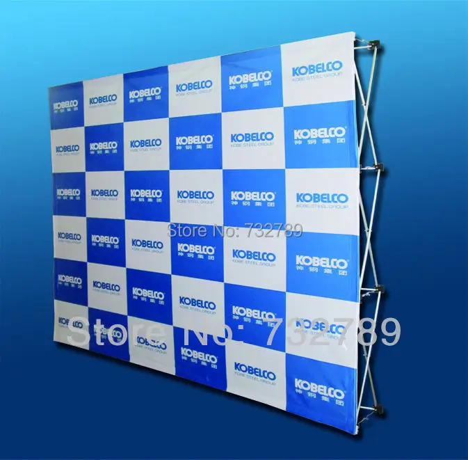 7.5ft Trade Show Velcro Pop up Display Banner Stand Tension Fabric