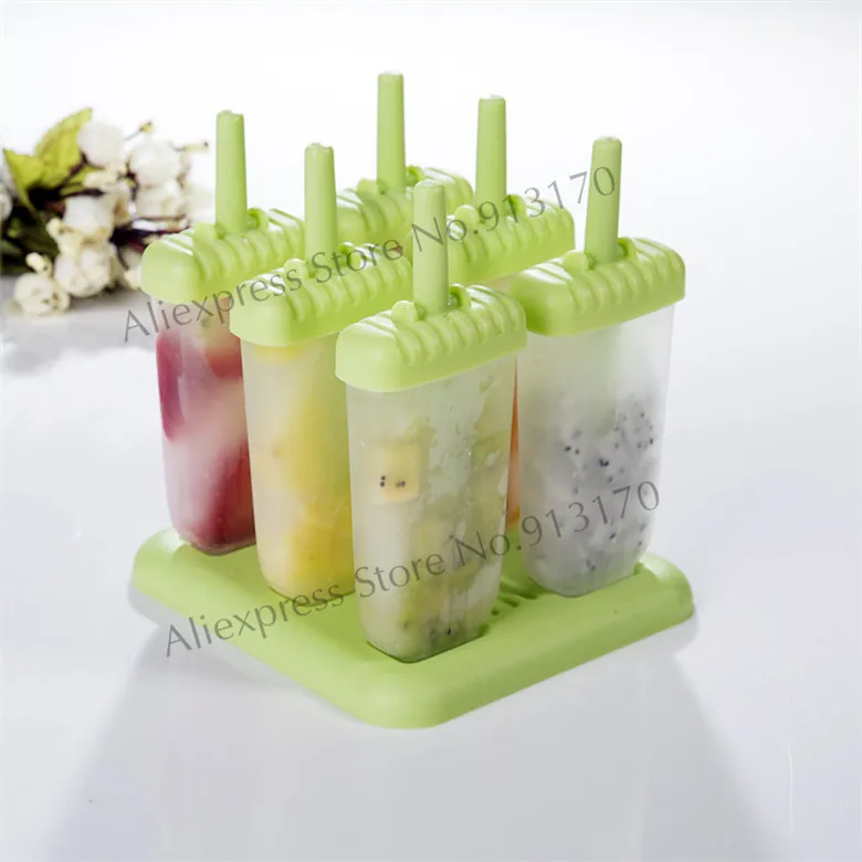 

Ice Lolly Mould Ice Cream Tools Pop Mold Tray Pan Kitchen DIY Freeshipping