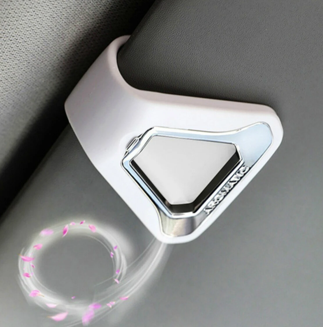 

Silver Car Air Freshener Solid Perfume Clip Sun Visor for skoda octavia chevrolet captiva mercedes mazda 6 2014 golf mk7 amg