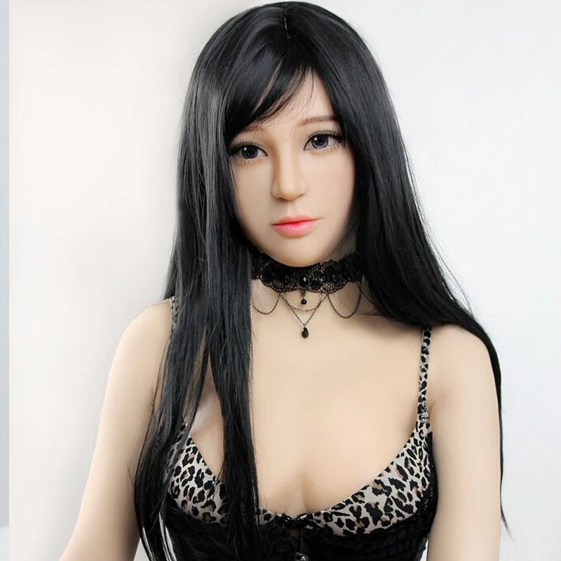 Hui New Design Quality Handmade Silicone Beautiful And Sweet Half Female Face Crossdress Mask