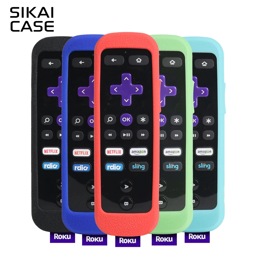 SIKAI Silicone Remote Case Cover For Roku 3 (4230 and 4200) Roku 2 (4210) RC54RTV Remote Case