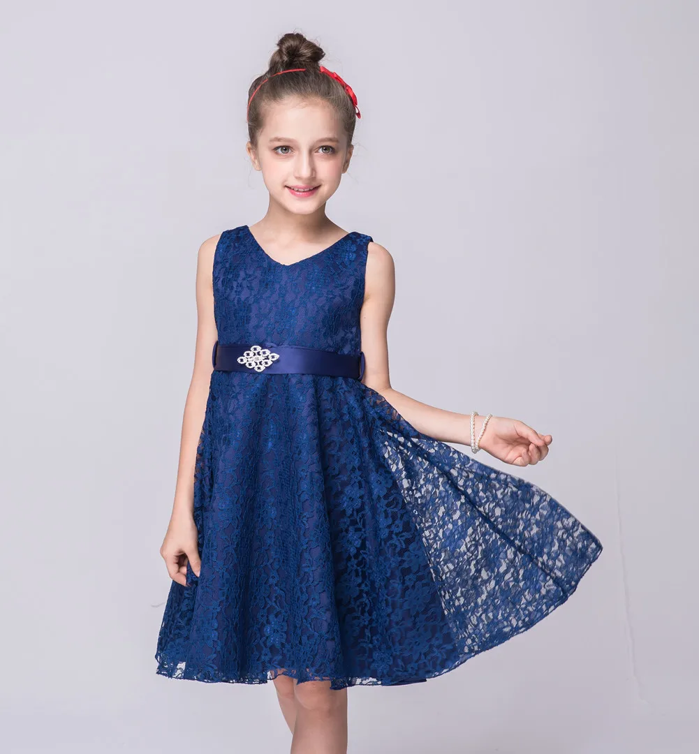 Детская одежда принцессы без рукавов в деревенском стиле летние вечерние платья для девочек от 2 до 10, 11, 12 лет, черный, красный, синий, фиолетовый цвета