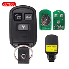 Keyecu удаленный ключевой 3 Кнопка fob 315 мГц для 2001-2005 Hyundai Sonata/2002-2004 xg350/ 2000-2005 акцент FCC ID: pinhacoef311