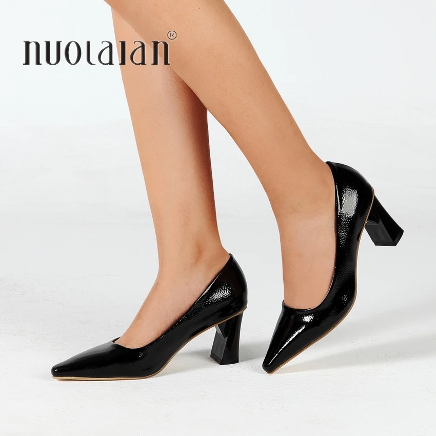 de alto para mujer, calzado clásico de color negro, Nude, 2019 CM, 35 42, 6,5|Zapatos de tacón de mujer| - AliExpress