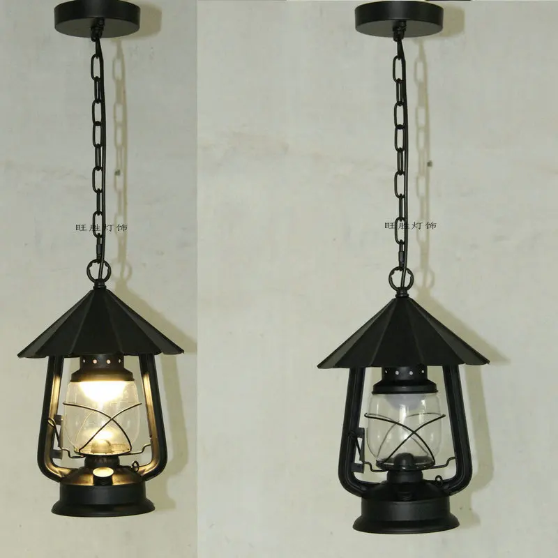 Luzes do Corredor Pátio ao ar o Novo Europeu Retro Única Cabeça Lustre Varanda Livre Lâmpada Querosene Bronze Restaurante 12 Cheap Luminárias de parede externas