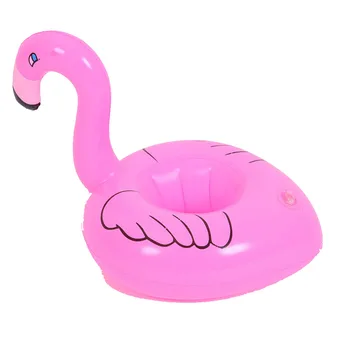 

Inflatable Flamingo Coasters Cool Outdoor Swimming Bath Water Floating Coke Cup Drink Holder Party Decorations 10pcs/lot