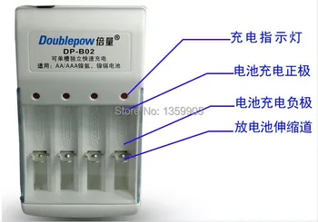 

AA/AAA four slot charger+4 PCS AA1200 mahrechargeable batteries Section rechargeable battery suits