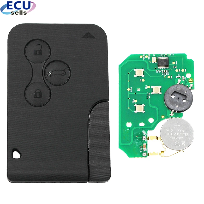 

Semi-intelligent Remote Key for Renault Megane Smart Card 3B 433MHZ ID46 PCF7947 for Renault Megane Scenic 2003-2008