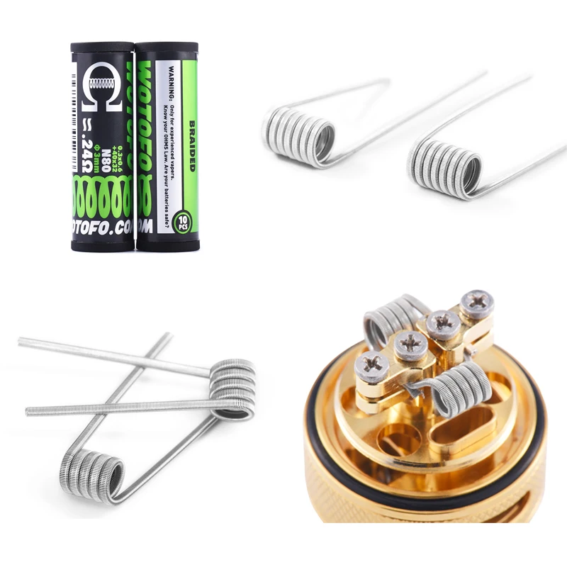 Buy Original Wotofo Dual Core Fused Clapton Prebuilt