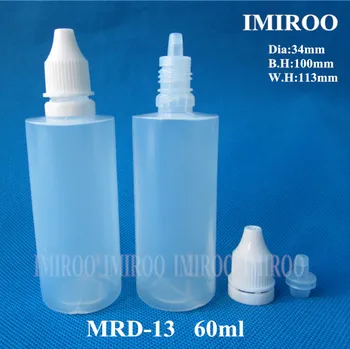 

50pcs 60ml Sample Empty E Cig Oil Bottle/PE Plastic Dropper Bottles, E-Liquid Bottle Dropper Bottle