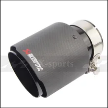 Akrapovic Plain Weave Matte Carbon Car Exhaust System Muffler Plain Tip Tail Pipes Universal Straight Black Stainless Steel Trim Akrapovic Plain Weave Matte Carbon Car Exhaust System Muffler Plain Tip Tail Pipes Universal Straight Black Stainless Steel Trim