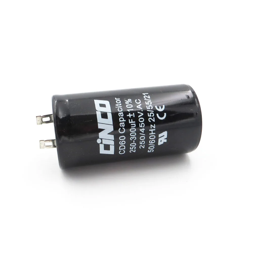 250 300 мкФ 450 V AC прибор для запуска двигателя конденсатор CD60 воздушный компрессор
