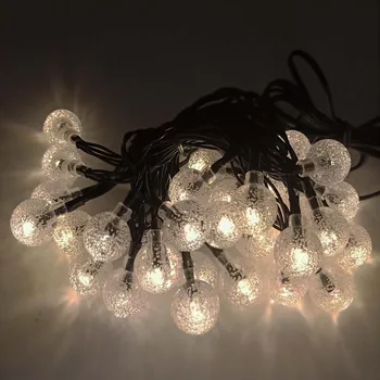 

Solar LED String Lights Outdoor Multicolor 30 LED Crystal Ball Christmas Trees Garden Party Decor Dream Fairy Lamp