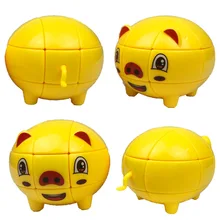 3 x3 Zhaocai поросенок "Счастливчик" головоломка на скорость магический куб 3x3x3 обучающая игрушка специальные игрушки необычная форма Куб не наклейки