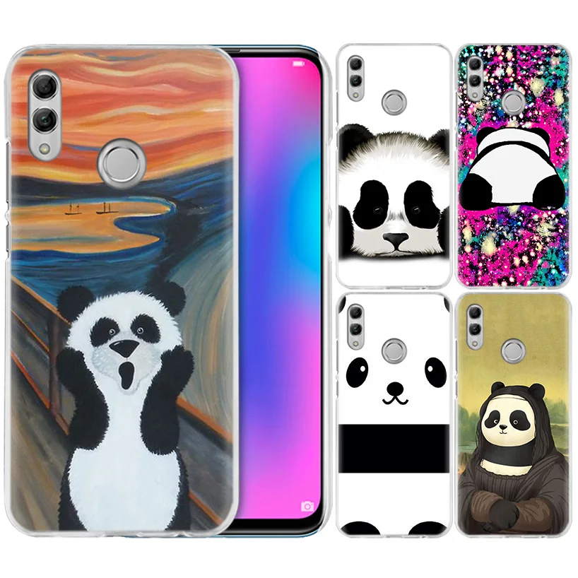 

Super Cute Panda Case for Huawei Honor 8X Y9 9 10 Lite Play 7C 8C 8S 8A 7S 7A Pro V20 20i Y6 Y7 Y5 2019 Hard PC Phone Cover Capa