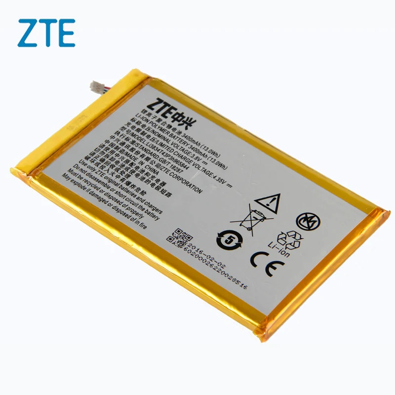 

Original ZTE Li3834T43P3h965844 battery For ZTE ZMAX Z970 Grand Memo N5L LTE / N5 / N5S / N9520 / U5 / U5S / U969 / U9815 V9815