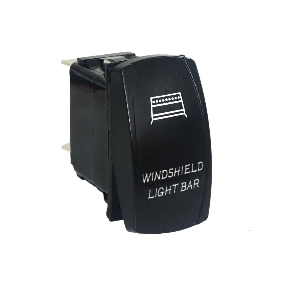 

12v20A,24v/10A Car marine switch 5-pin ON/OFF Rocker Switch WINDSHIELD LIGHT BAR SYMBOL