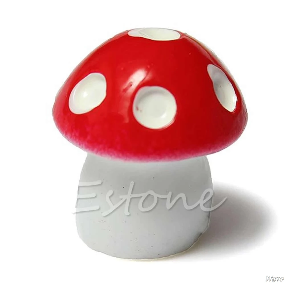 

1x Mushroom Toadstool Miniature Colorful Fairy for Garden Terrarium Figurine Decor-W110