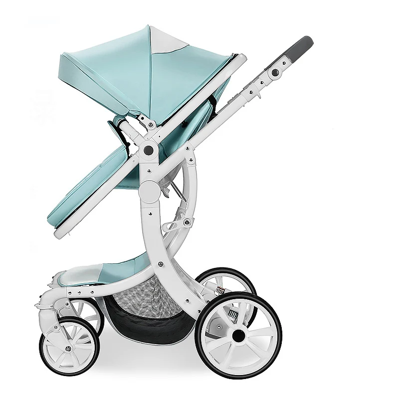 

Aimile baby stroller to fold aluminum frame, two-sided shock absorber all-season, free shipping to RU rubber PU wheels