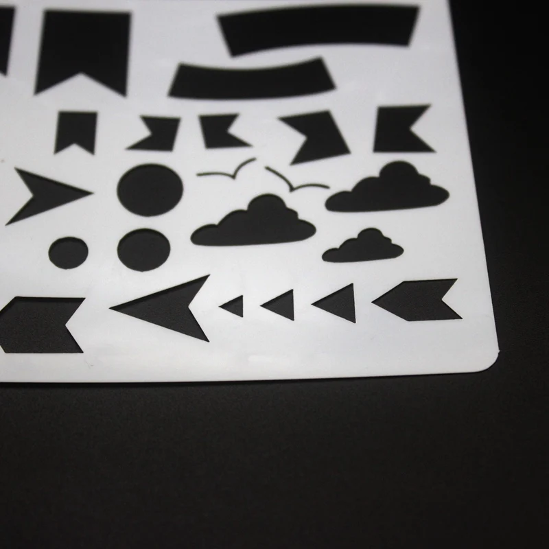 Трафарет для рисования пластиковый трафарет детский блокнот/дневник альбом