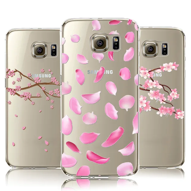 Caixa Do Telefone Para Samsung Galaxy S7 Sakura Belas Flores Series