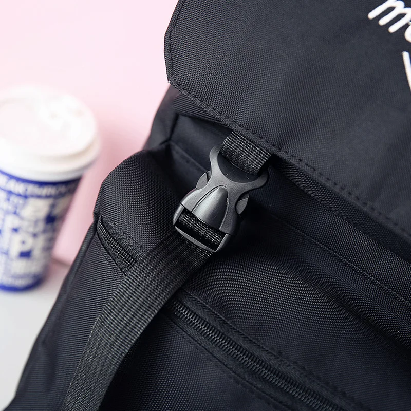 Menghuo 2017 HOT New Designed Korean Cute Fresh Backpack Letter Cover Women Backpacks Quality Fashion Girls School Bag Mochilas (48)