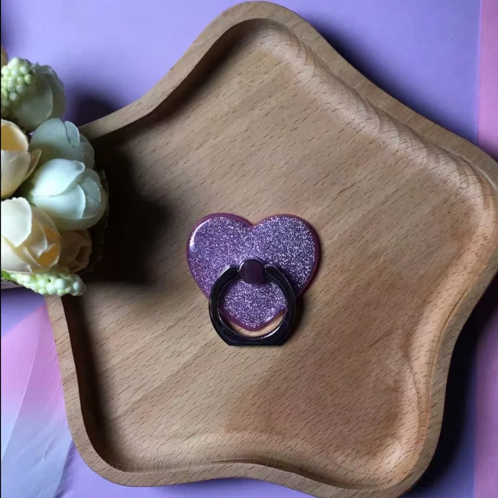 Finger Ring Mobile Phone Smartphone Stand Holder For iPhone X 8 7 Plus Glitter For Samsung Cell Smart Round Phone holder Mount