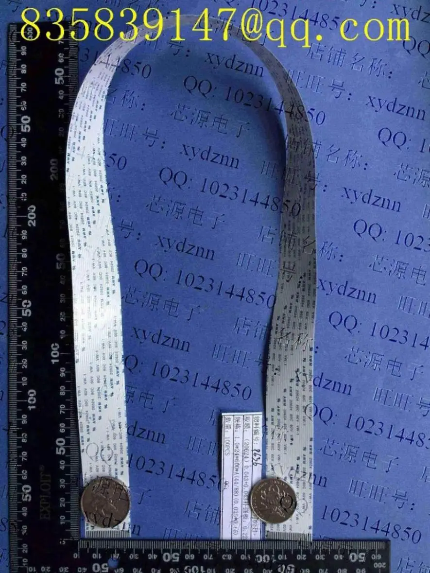 

FFC cable 1.0 pitch-6pin-600mm-A same direction flexible flat cable ROHS customization is available