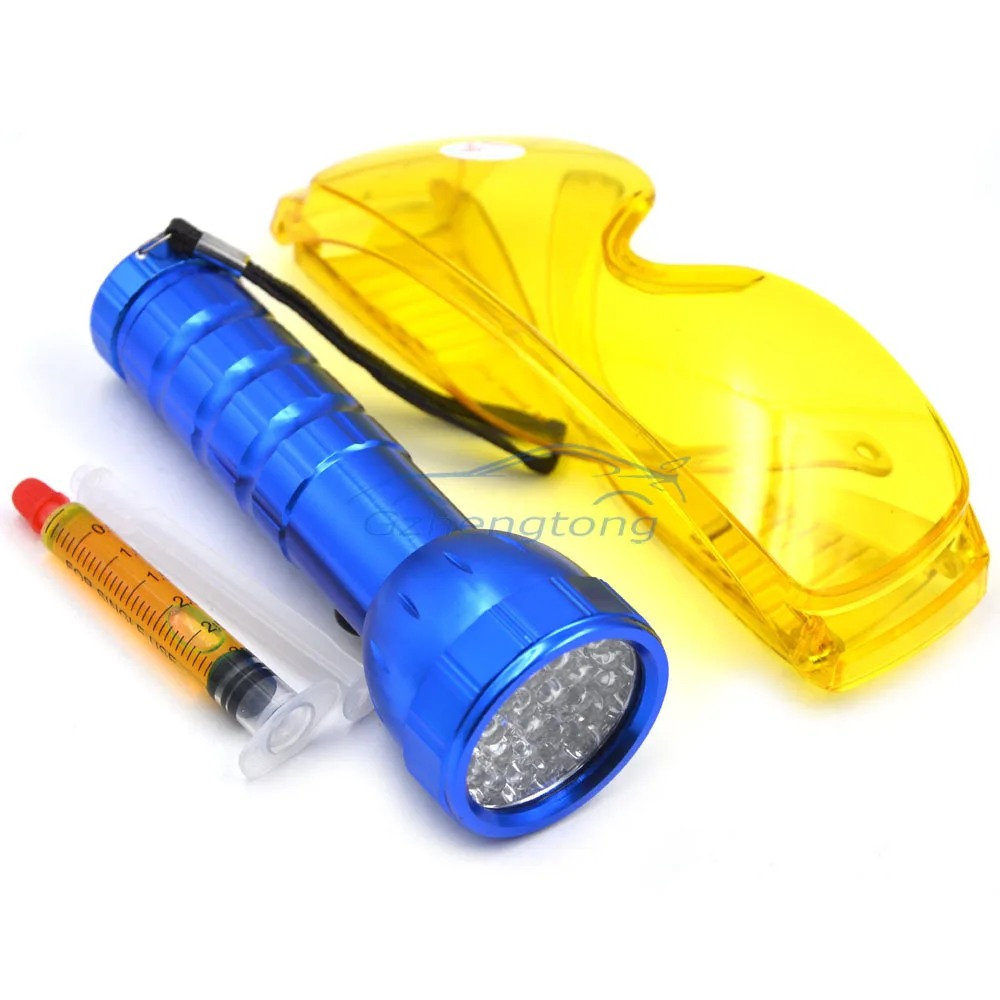 Auto air conditioning flashlight leak detector tool Fluoroscopic Leak