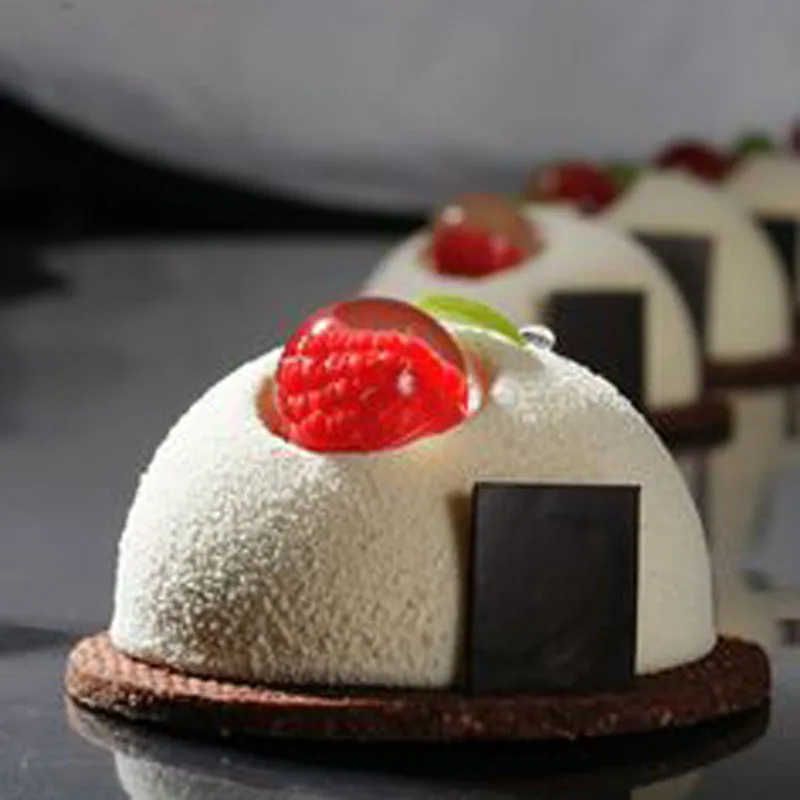 6 отверстий, силиконовая форма для торта, для шоколада, кекса, форма 3D в форме шара, формы для десерта, формы для мороженого, трюфеля, кондитерские формы, инструменты для выпечки