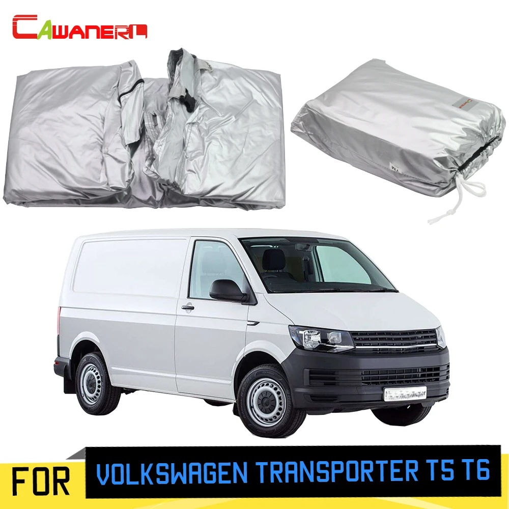 

Cawanerl For Volkswagen Transporter T5 T6 Car Cover Anti-UV Outdoor Sun Rain Snow Protection MPV Cover With Anti-Theft Lock