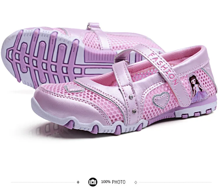 Sapatos para Crianças Sapatos para Meninas dos Desenhos Uovo Primavera Meninas Princesa Sapatos 2020 Malha Respirável Animados Planos Crianças Tamanho 27 -33 9 Mamãe e Bebê