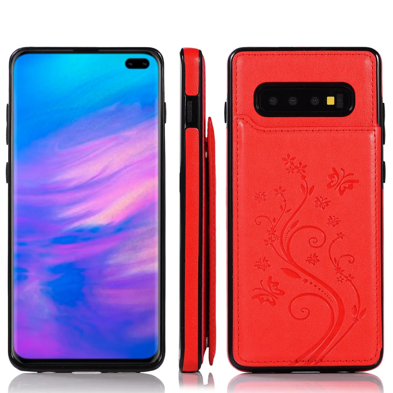 Роскошный чехол-портмоне для samsung Galaxy S10 Plus S10E Coque на Galaxy S9 S8 Plus S7 Note8/9 держатель для карт рельефный чехол из искусственной кожи