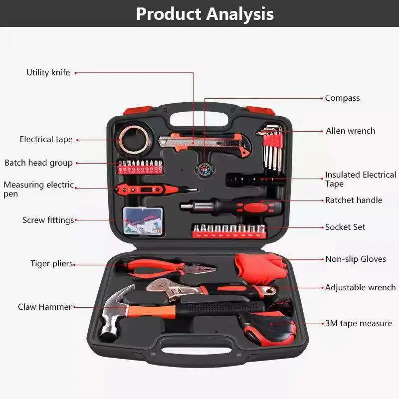 27 шт. набор ручных инструментов бытовыми точная ручная дрель набор инструментов для ремонта торцевой гаечный ключ Отвертка Ножи Набор отверток с хранения Чехол