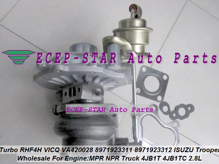Turbo RHF4H VICQ VA420028 8971923310 8971923311 8971923312 ISUZU Trooper MPR NPR Truck 4JB1T 4JB1TC 2.8L (2)