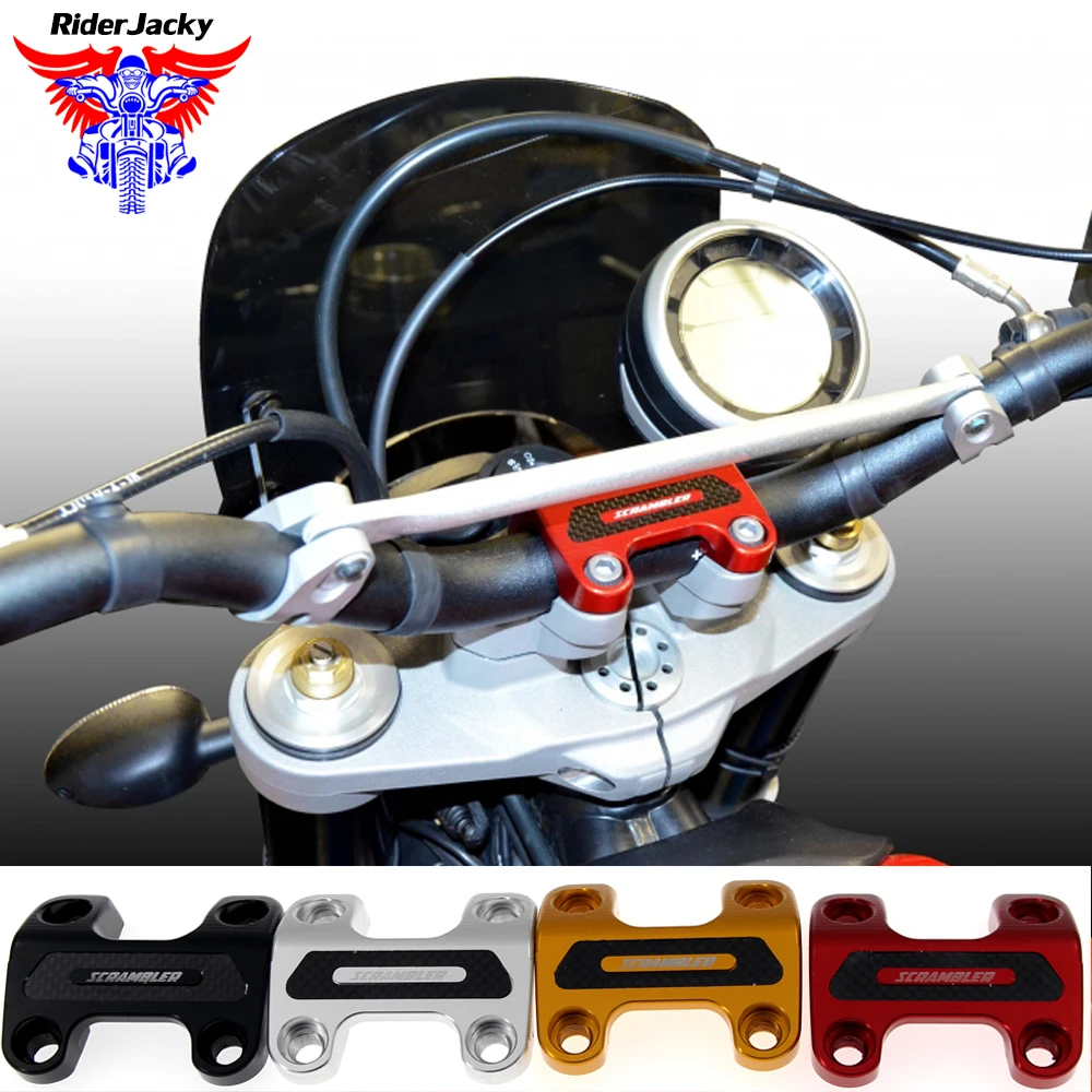 

CNC Aluminum Motorcycle Hand bar riser Clamp Bracket For Ducati SCRAMBLER