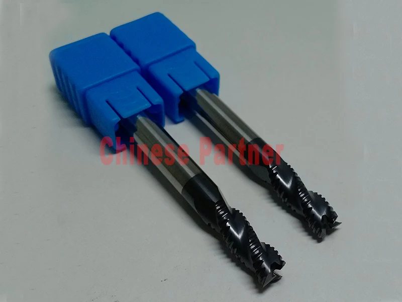 

2pcs 3 Flutes 8mm D8*40*D8*100-HRC45 Roughing end mills Spiral Bit Milling Tools CNC Router bits