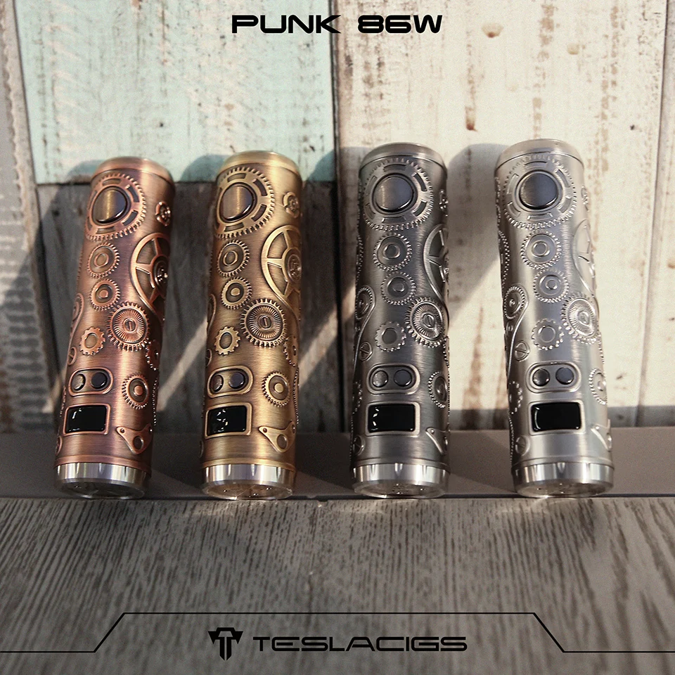 Оригинальный Tesla Punk 86W мех мод Teslacigs Vape ручка питание от 18650 батареи в стиле панк