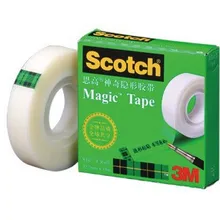 10x3 м скотч 810 односторонняя прозрачная волшебная лента 3/4 дюймов x 36 дюймов(19 мм* 32,9 м), канцелярские товары, Офисная лента
