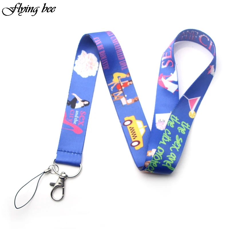 Flyingbee Sex And The City Lanyard значки ID мобильный телефон веревка ключ шейный ремешок
