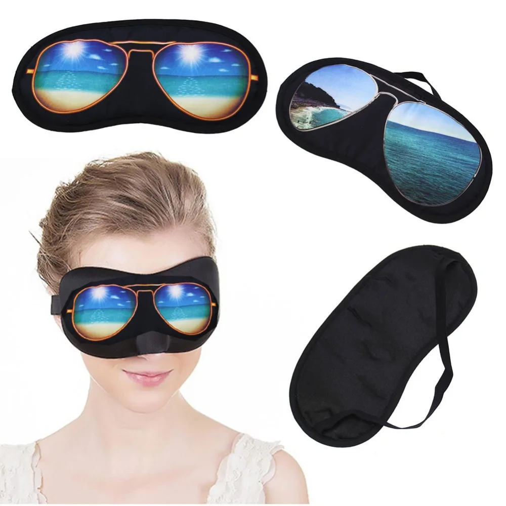 Горячие Relax сна глаз солнцезащитные очки вечерние Mask Тень Обложка с завязанными глазами наручники щит для повязка для глаз в путешествиях горячие товары для косплея