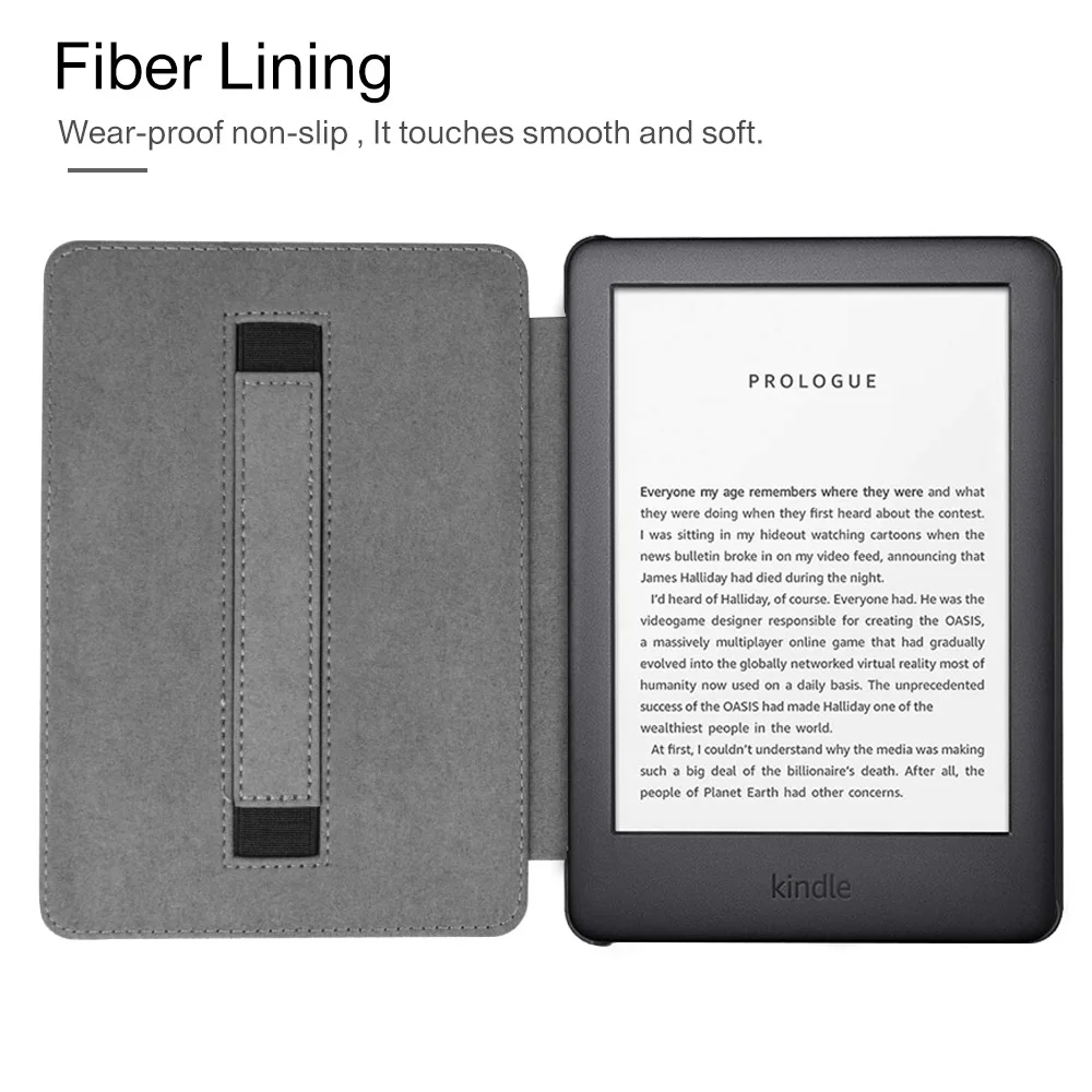 Чехол из искусственной кожи для Amazon, новинка, Kindle, Kindle Touch, чехол 10 поколения, Магнитный чехол с держателем для рук