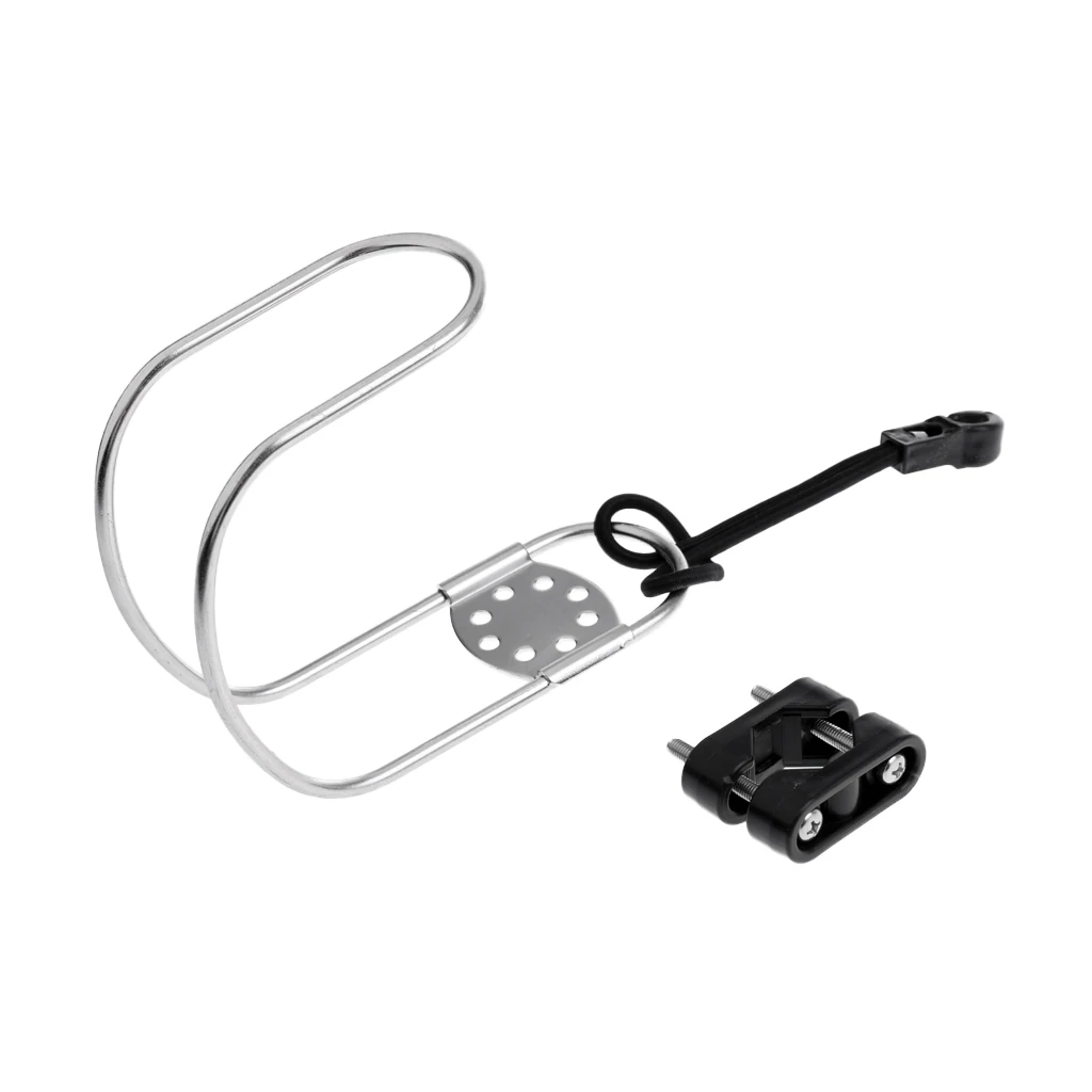 Marine Boat Stainless Steel Horseshoe Bracket Life Buoys Ring Holder Plastic Mount for Kayak Canoe Fishing Boat Yatch Accessory