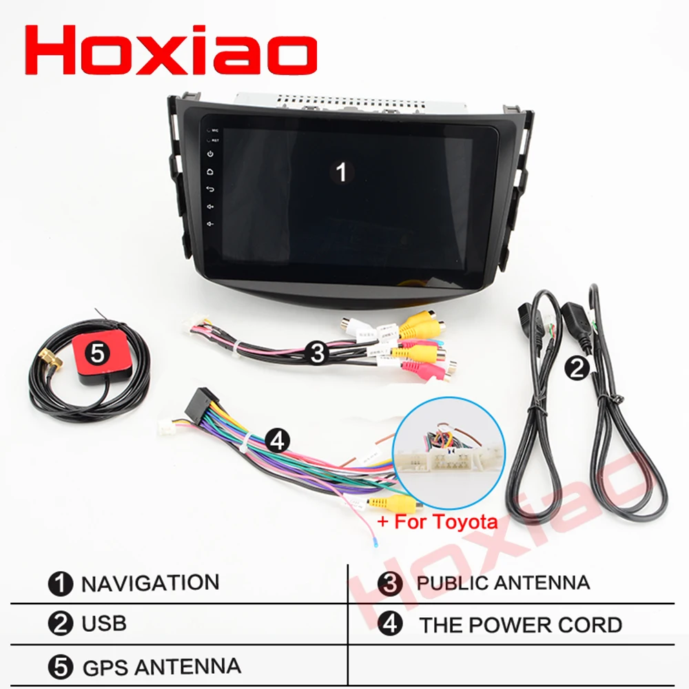 Excellent Hoxiao Android for Toyota Rav 4 RAV4 2008-2012 GPS HD multimedia player map navigation WIFI BT no dvd MF 8 inch 2DIN car radio 5