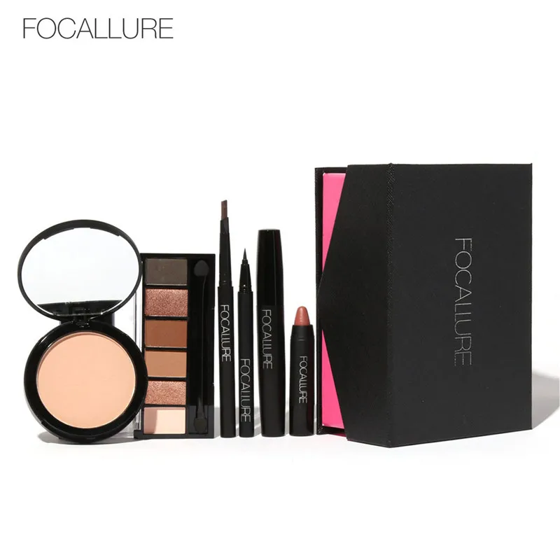 

FOCALLURE 6Pcs Daily Use Cosmetics Makeup Sets Make Up Cosmetics Gift Set Tool Kit Makeup Gift for women