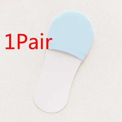 1/2/3/4 пары твердый Цвет носки-невидимки летние невидимые ЛОПАТОЧНЫЕ носки для женские туфли на каблуке с подкладкой, носки-тапочки для девочек Chaussettes - Цвет: 1 Pair