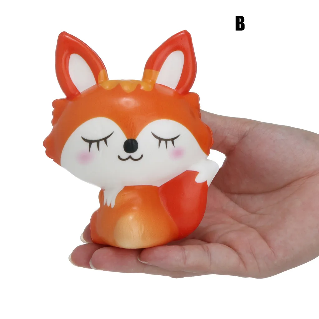 Игрушка-давилка Kawaii Fox Slow Rising Cream Ароматические игрушки для снятия стресса подарки skuishy animales Squeeze Toy