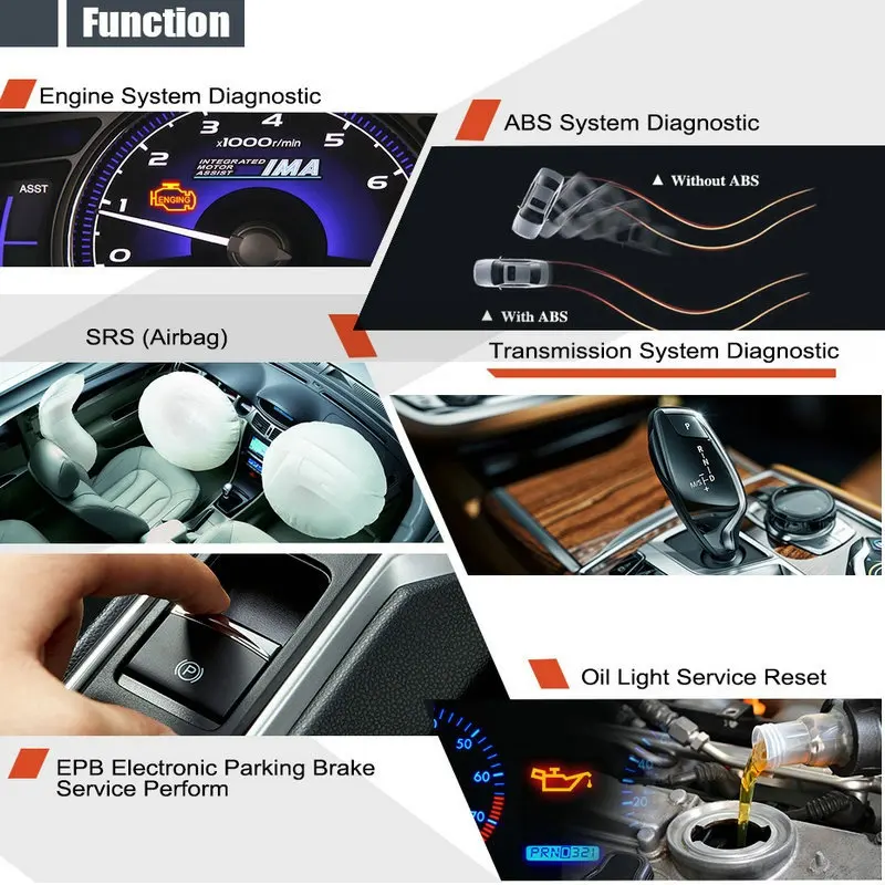 Foxwell NT624 Pro OBD2 ABS Airbag SRS сканер автомобильных полноприводных систем двигатель