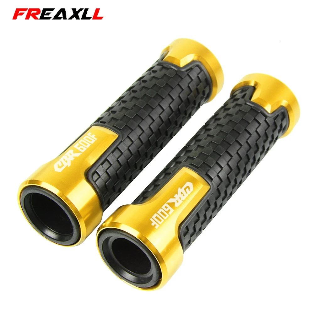 Accessories 22mm7/8'' Motorcycle Handle bar Accessories Handlebar Grips For Honda CBR600F CBR 600F 600 F 2011- 2013 - Цвет: Gold